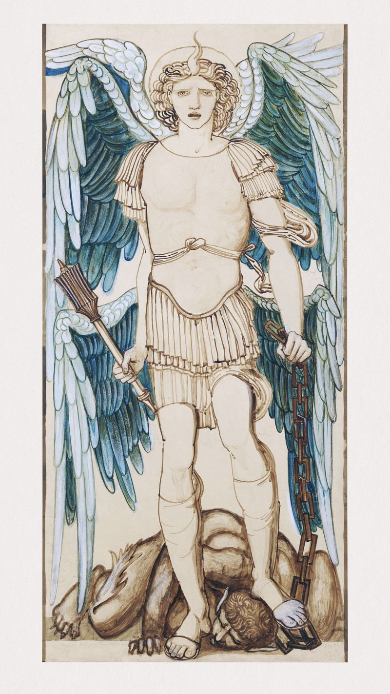 The Angels Of The Hierarchy - Principates reproduction of painting by Edward Burne Jones. ALL GICLEE PRINTS