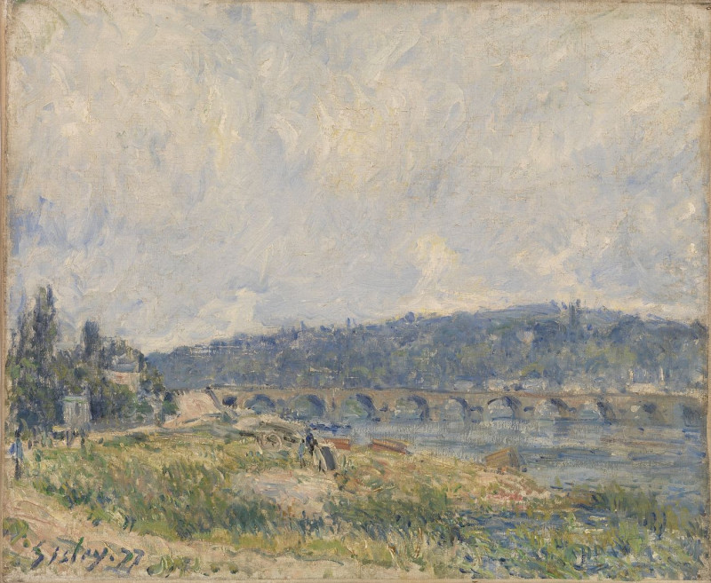 Sèvres Bridge reproduction of painting by Alfred Sisley. ALL GICLEE PRINTS