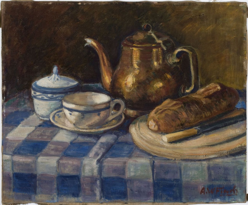 Still Life, 1925, reproduction of painting by Alfred William Finch. Still-life