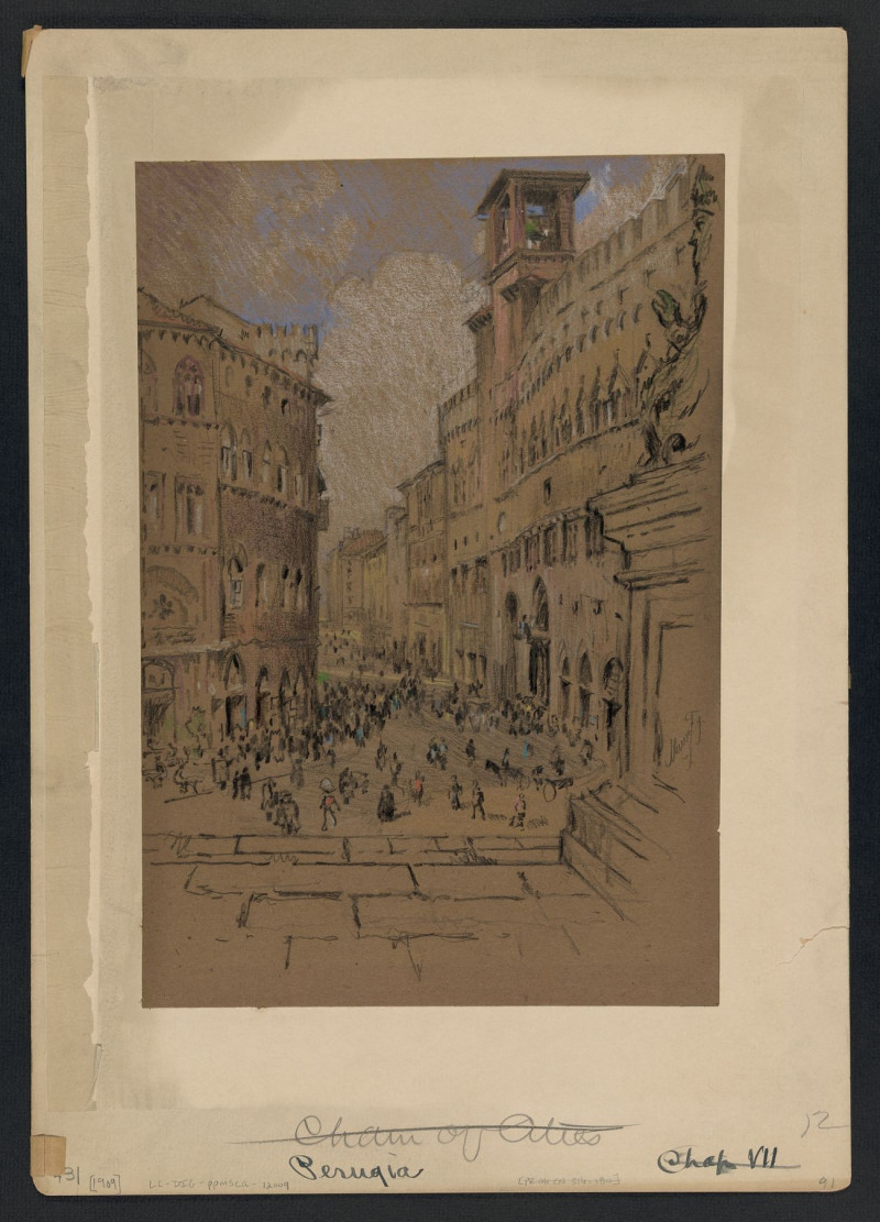 Perugia reproduction of painting by Joseph Pennell. ALL GICLEE PRINTS