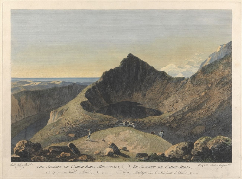 The Summit Of Cader Idris Mountain reproduction of painting by Michael Angelo Rooker. ALL GICLEE PRINTS