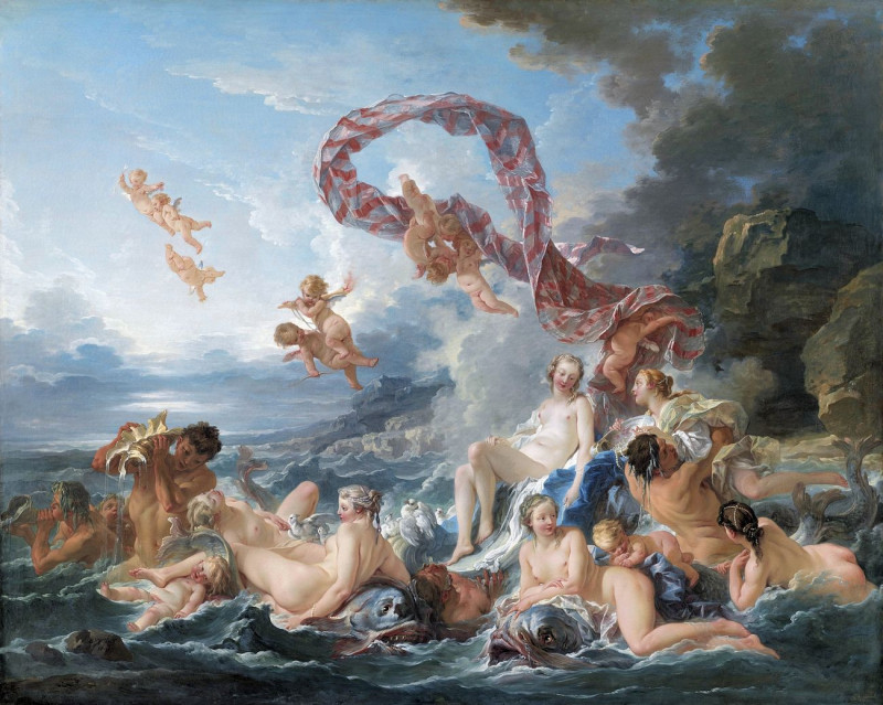 Francois Boucher'S The Triumph Of Venus reproduction of painting by Francois Boucher. ALL GICLEE PRINTS