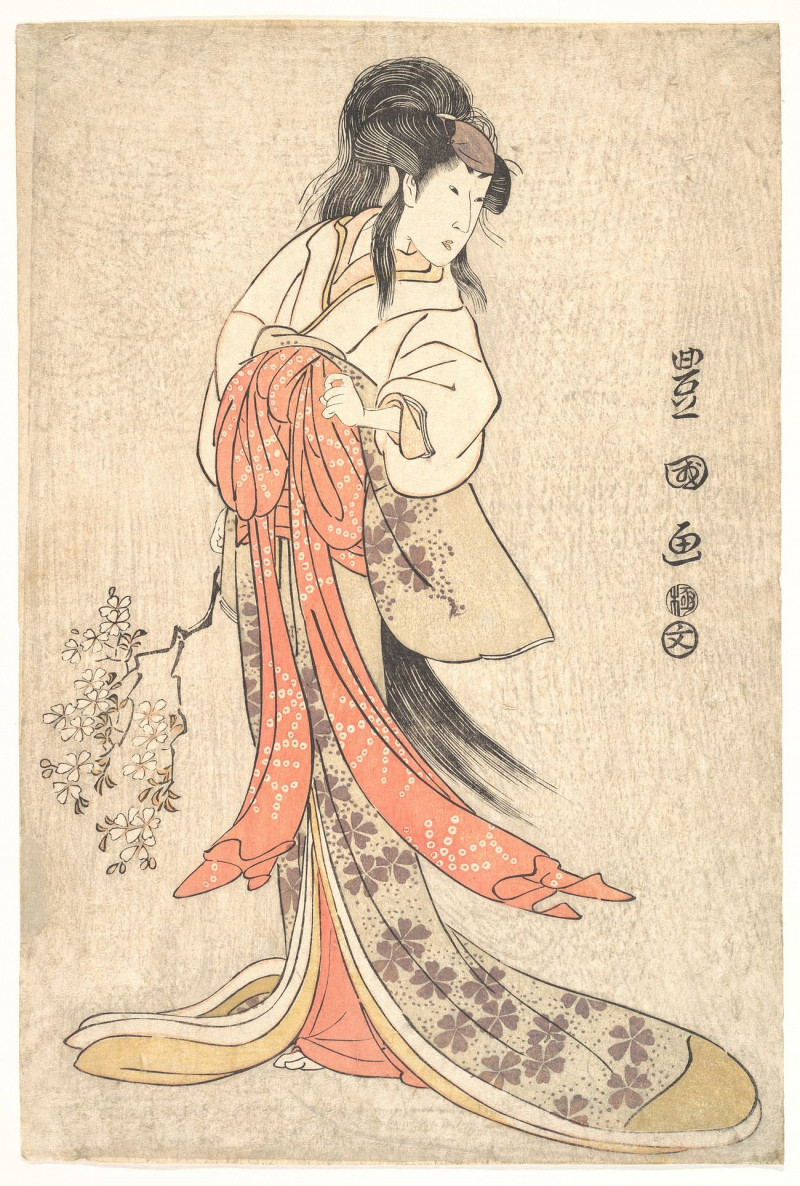 Utagawa Toyokuni reprodukcija Kabuki Actor Segawa Kikunojō Iii In A Mad Female Role, VISOS REPRODUKCIJOS , paveikslai, reprod...