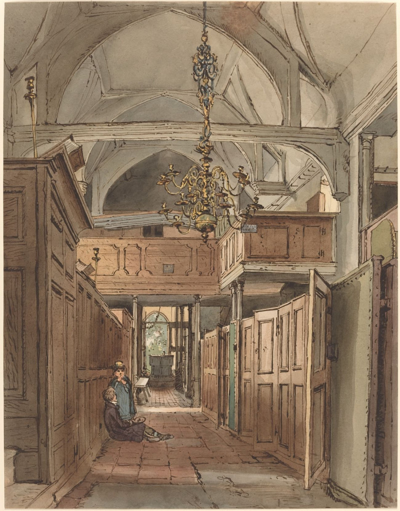 Interior Of Bushey Church reproduction of painting by William Henry Hunt. ALL GICLEE PRINTS