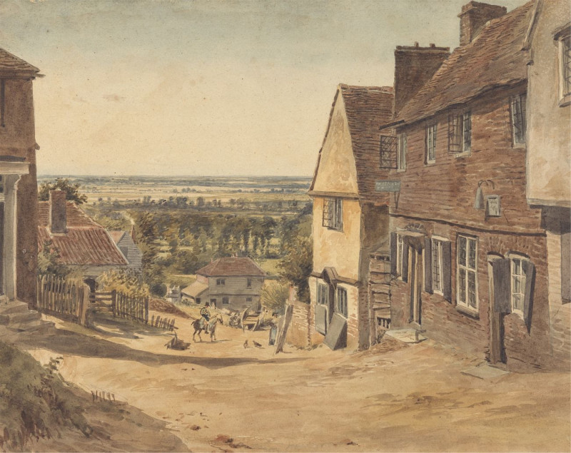 Dagnall Lane, St reproduction of painting by William Henry Hunt. ALL GICLEE PRINTS