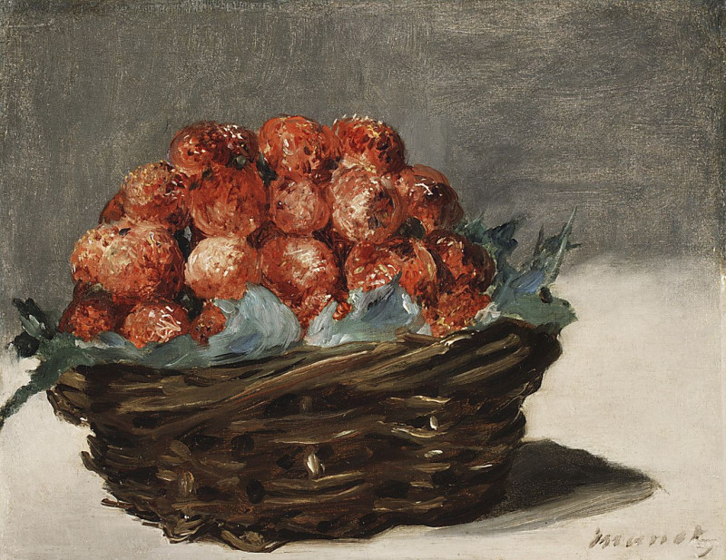 Strawberries reproduction of painting by Edouard Manet. ALL GICLEE PRINTS