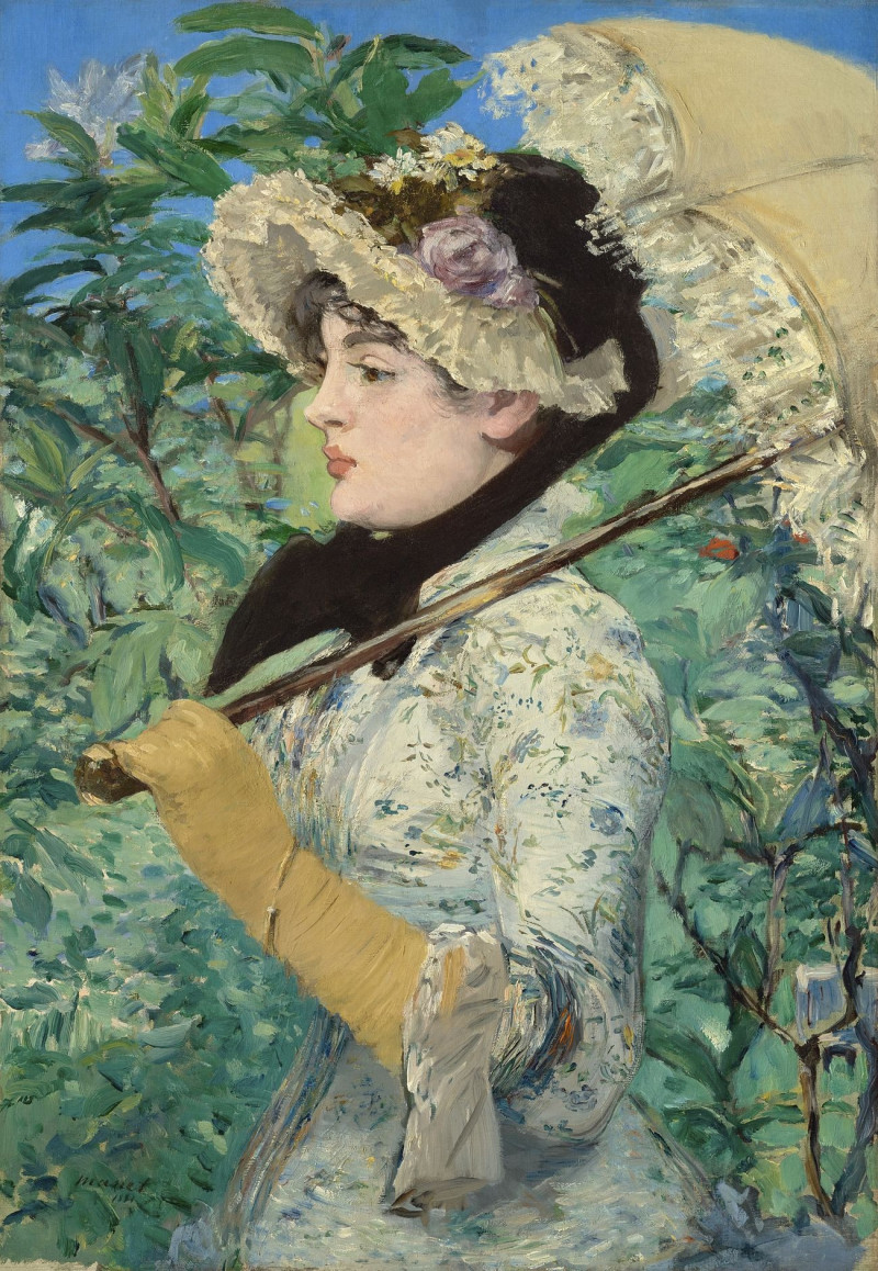 Jeanne Spring reproduction of painting by Edouard Manet. ALL GICLEE PRINTS