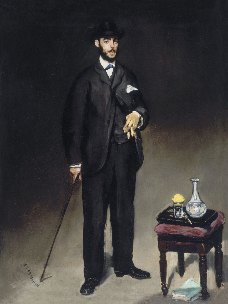 Portrait De Theodore Duret reproduction of painting by Edouard Manet. ALL GICLEE PRINTS