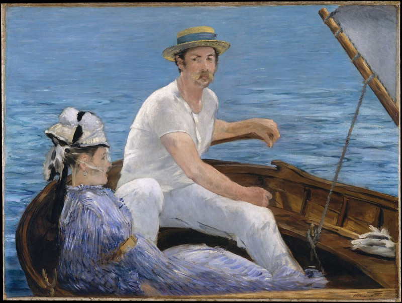 Edouard Manet reprodukcija Boating, VISOS REPRODUKCIJOS , paveikslai, reprodukcijos internetu