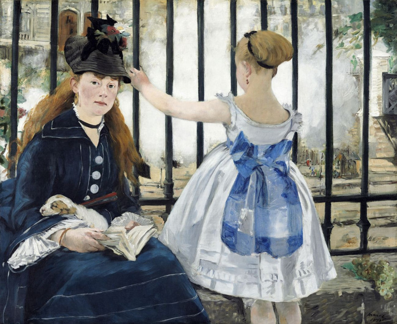 The Railway reproduction of painting by Edouard Manet. ALL GICLEE PRINTS