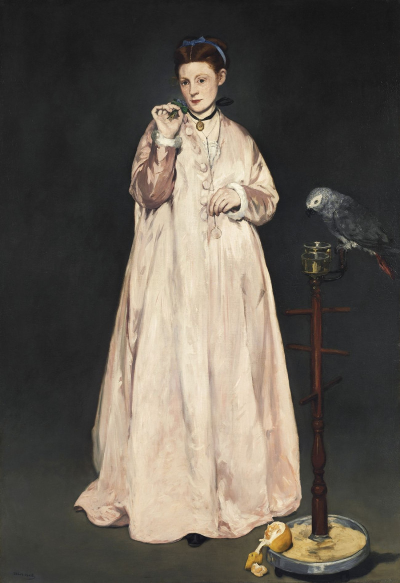 Edouard Manet reprodukcija Young Lady In 1866, VISOS REPRODUKCIJOS , paveikslai, reprodukcijos internetu