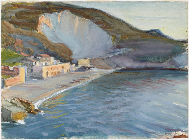 Shore Landscape From The Naples Region, 1905, reproduction of painting by Magnus Enckell. ALL GICLEE PRINTS