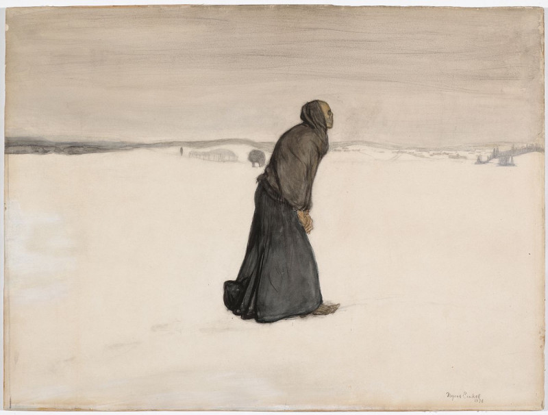 Magnus Enckell reprodukcija Death´S Walk, 1896,, VISOS REPRODUKCIJOS , paveikslai, reprodukcijos internetu