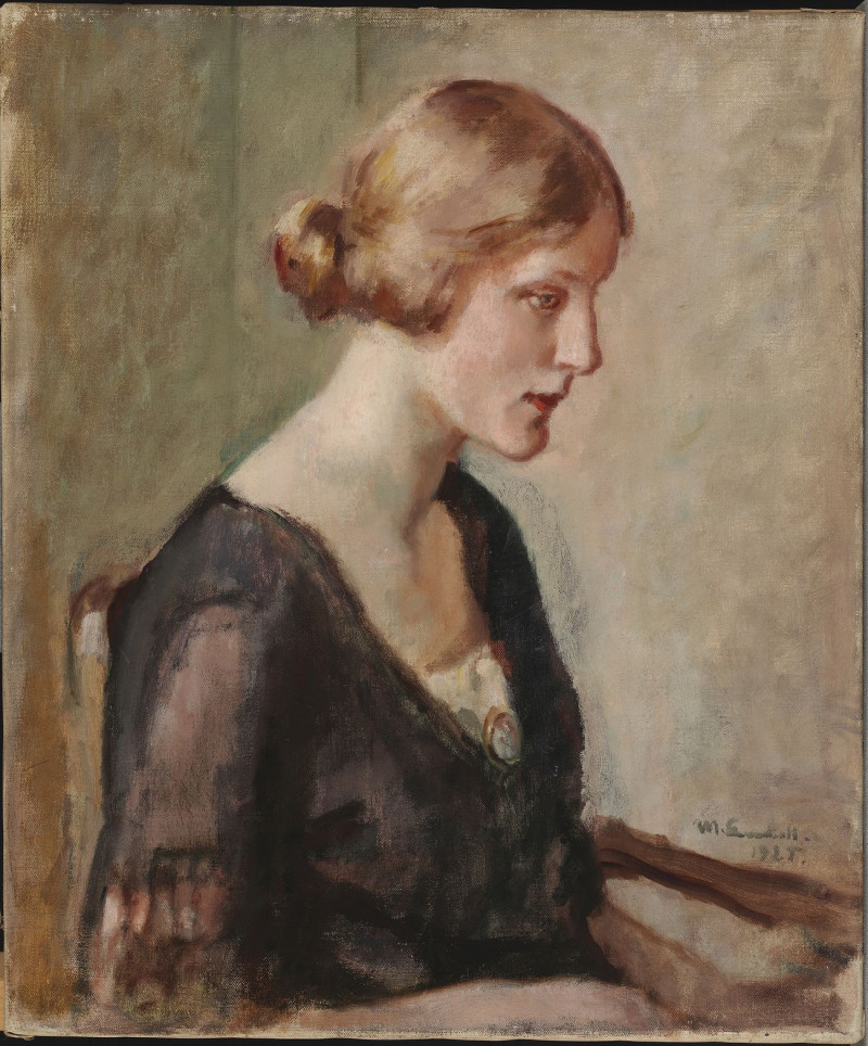 Portrait Of Miss Barbara Lagerborg, 1925, reproduction of painting by Magnus Enckell. ALL GICLEE PRINTS