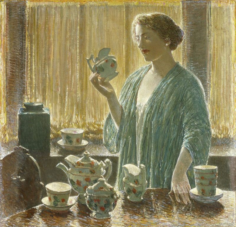 Strawberry Tea Set reproduction of painting by Frederick Childe Hassam. ALL GICLEE PRINTS