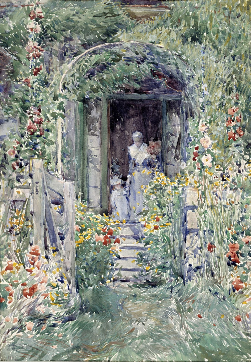 The Garden In Its Glory reproduction of painting by Frederick Childe Hassam. ALL GICLEE PRINTS