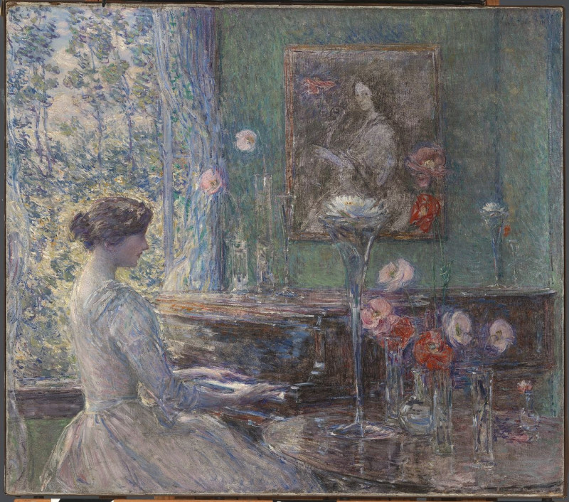 Improvisation reproduction of painting by Frederick Childe Hassam. ALL GICLEE PRINTS