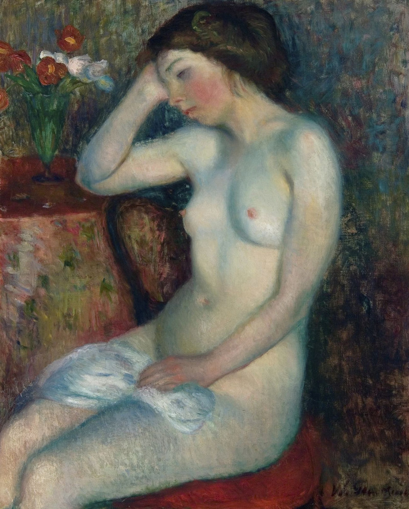 William James Glackens reprodukcija Sleeping Girl, VISOS REPRODUKCIJOS , paveikslai, reprodukcijos internetu