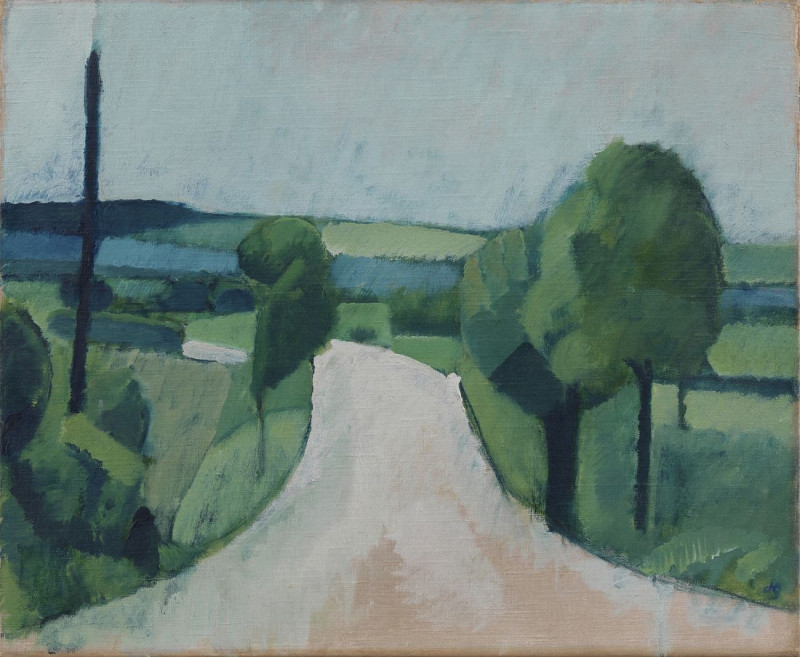 Road Near Fåborg On Funen reproduction of painting by Harald Giersing. ALL GICLEE PRINTS