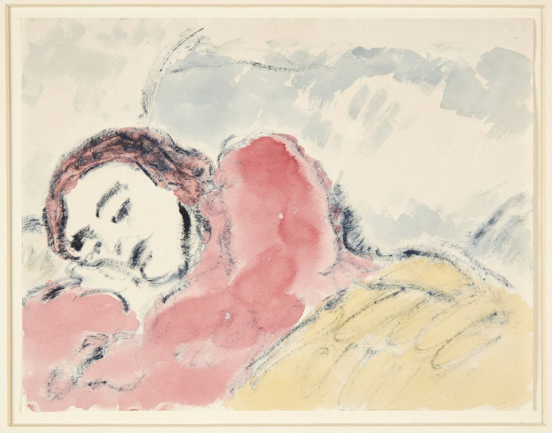 Sleeping Girl reproduction of painting by Harald Giersing. ALL GICLEE PRINTS