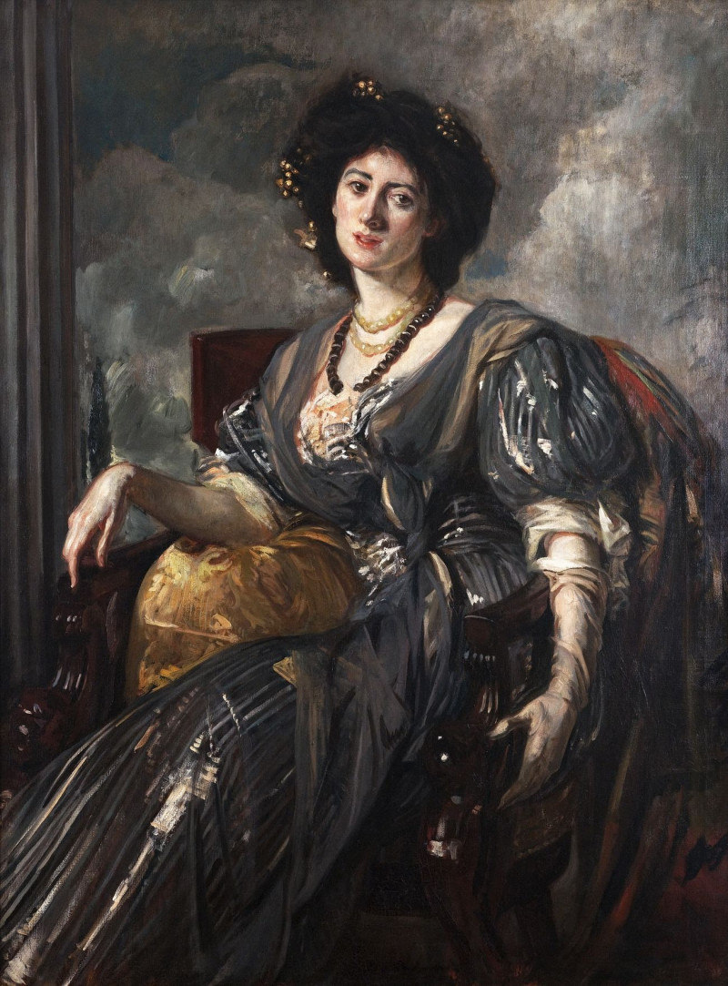 Jacques-Emile Blanche'S Portrait Of Lady Michelham reproduction of painting by Jacques Emile Blanche. ALL GICLEE PRINTS