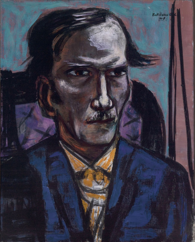 Portrait Of Fred Conway reproduction of painting by Max Beckmann. ALL GICLEE PRINTS