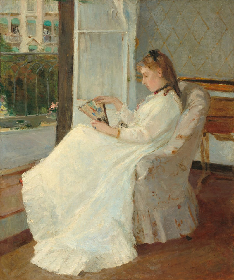 The Artist'S Sister At A Window reproduction of painting by Berthe Morisot. ALL GICLEE PRINTS