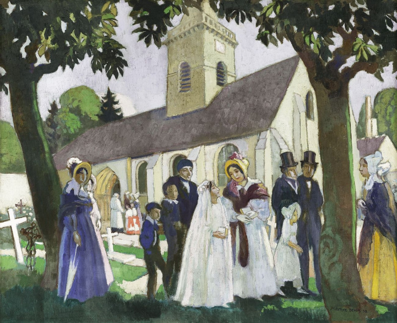 Lopoldine Fourqueux'S First Communion reproduction of painting by Maurice Denis. ALL GICLEE PRINTS