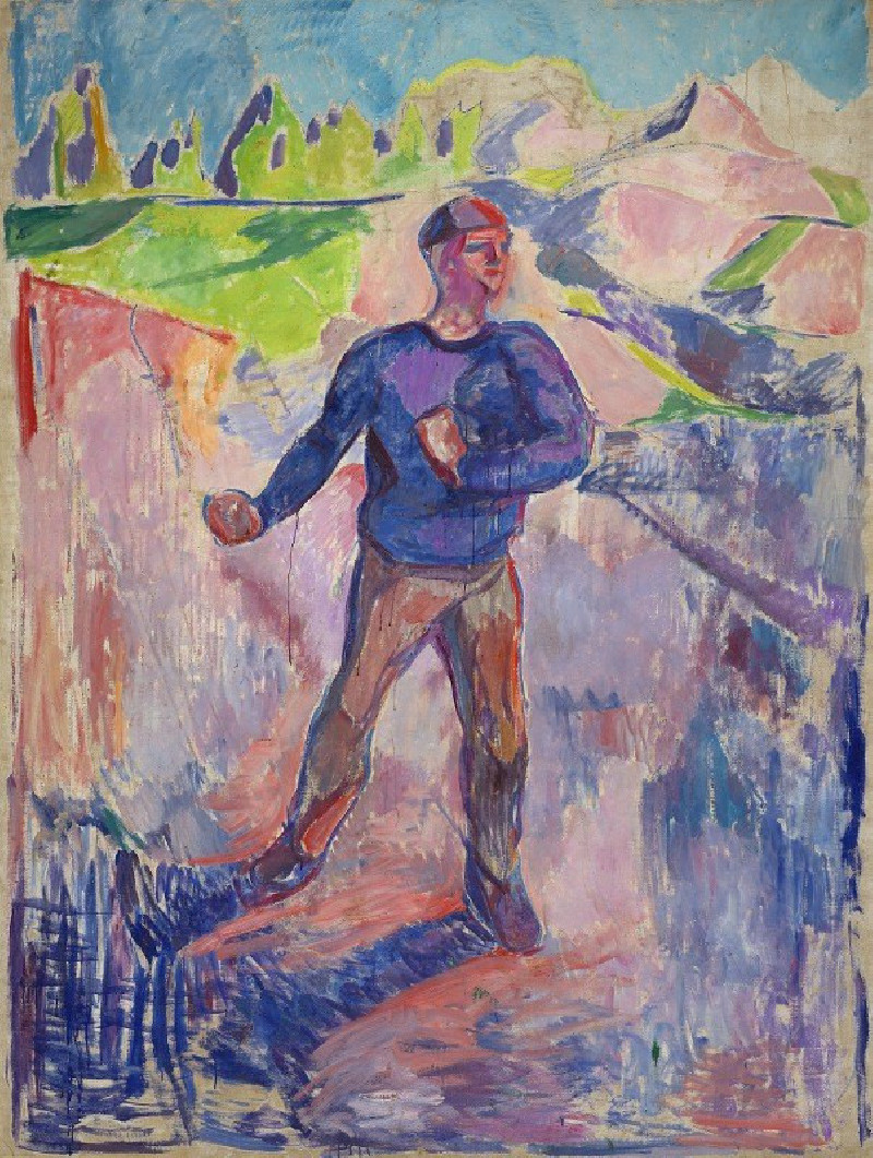 Edvard Munch reprodukcija The Sower (1912-1913), VISOS REPRODUKCIJOS , paveikslai, reprodukcijos internetu