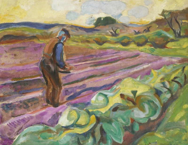 The Sower (1913) reproduction of painting by Edvard Munch. ALL GICLEE PRINTS