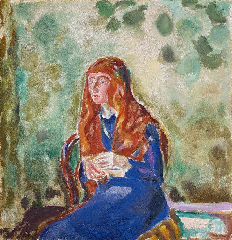 Portrait Of Käte Perls (1913) reproduction of painting by Edvard Munch. ALL GICLEE PRINTS