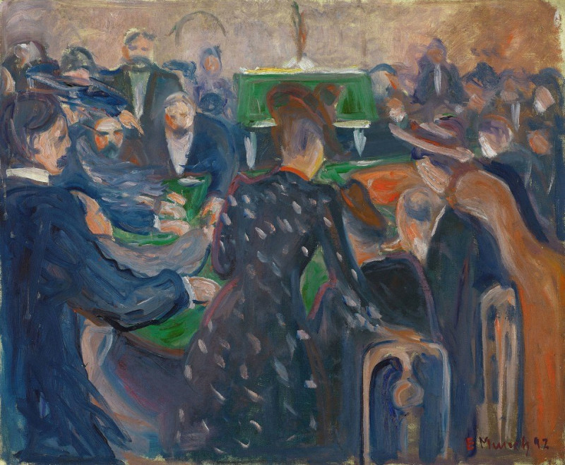 Edvard Munch reprodukcija Gamblers in Monte Carlo (1892), VISOS REPRODUKCIJOS , paveikslai, reprodukcijos internetu