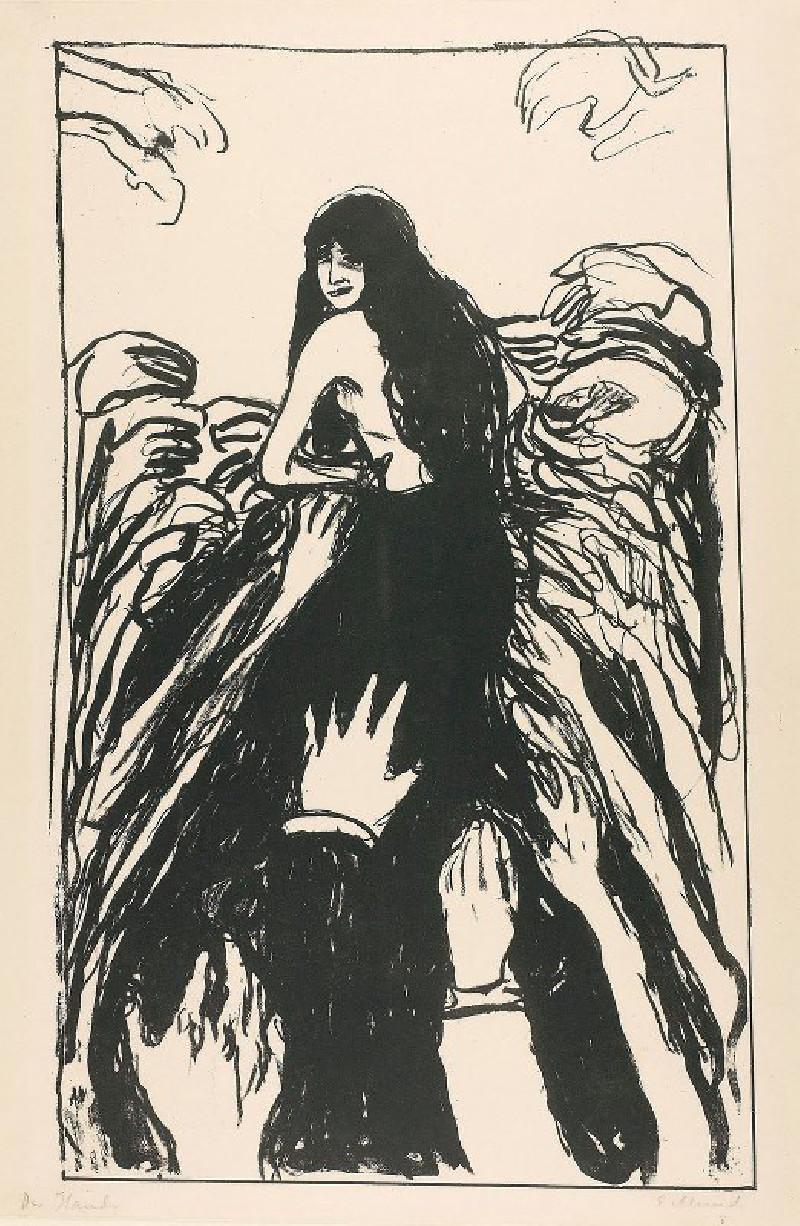 Edvard Munch reprodukcija The Hands (1895), VISOS REPRODUKCIJOS , paveikslai, reprodukcijos internetu