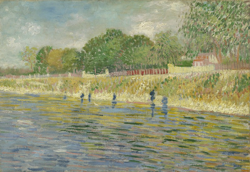 Vincent Van Gogh reprodukcija Bank of the Seine (1887), VISOS REPRODUKCIJOS , paveikslai, reprodukcijos internetu