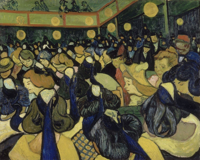 The Dance Hall In Arles (1888) reproduction of painting by Vincent Van Gogh. ALL GICLEE PRINTS