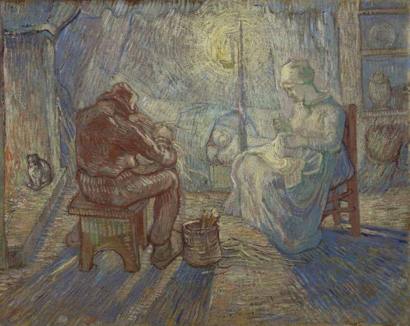 Night (After Millet) reproduction of painting by Vincent Van Gogh. ALL GICLEE PRINTS