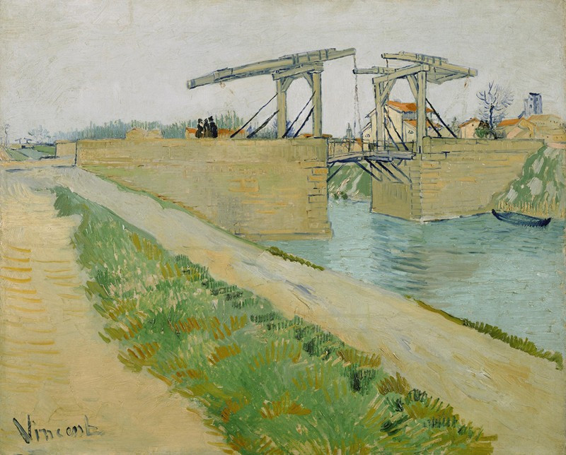 Vincent Van Gogh reprodukcija The Langlois bridge (1888), VISOS REPRODUKCIJOS , paveikslai, reprodukcijos internetu