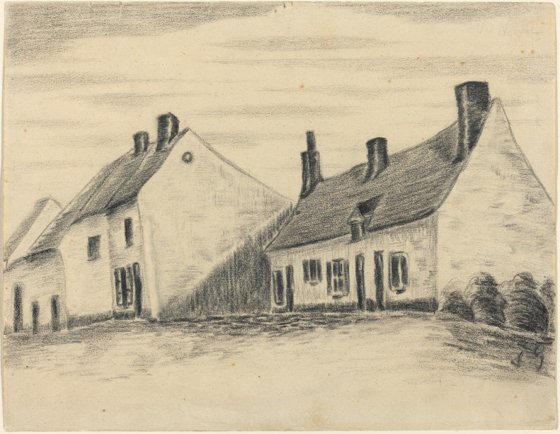 The Zandmennik House (c. 1879-1880) reproduction of painting by Vincent Van Gogh. ALL GICLEE PRINTS