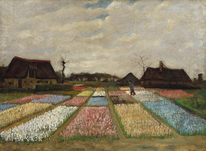 Vincent Van Gogh reprodukcija Flower Beds in Holland (c. 1883), VISOS REPRODUKCIJOS , paveikslai, reprodukcijos internetu