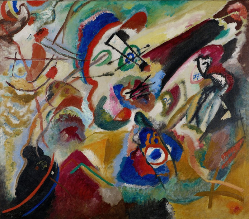 Fragment 2 for Composition VII  (1913) reproduction of painting by Wassily Kandinsky. ALL GICLEE PRINTS