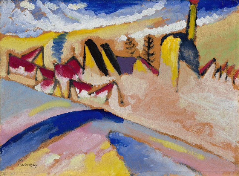 Wassily Kandinsky reprodukcija Study for ‘Winter No. II’ (1911), VISOS REPRODUKCIJOS , paveikslai, reprodukcijos internetu