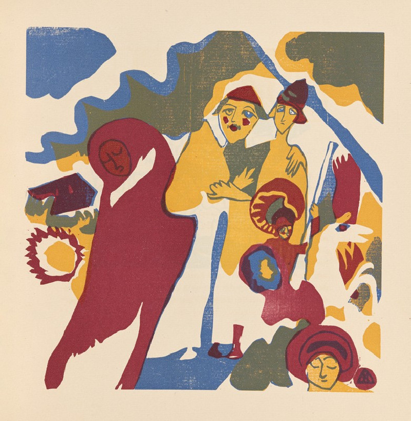 Wassily Kandinsky reprodukcija Klänge Pl.07 (1913), VISOS REPRODUKCIJOS , paveikslai, reprodukcijos internetu