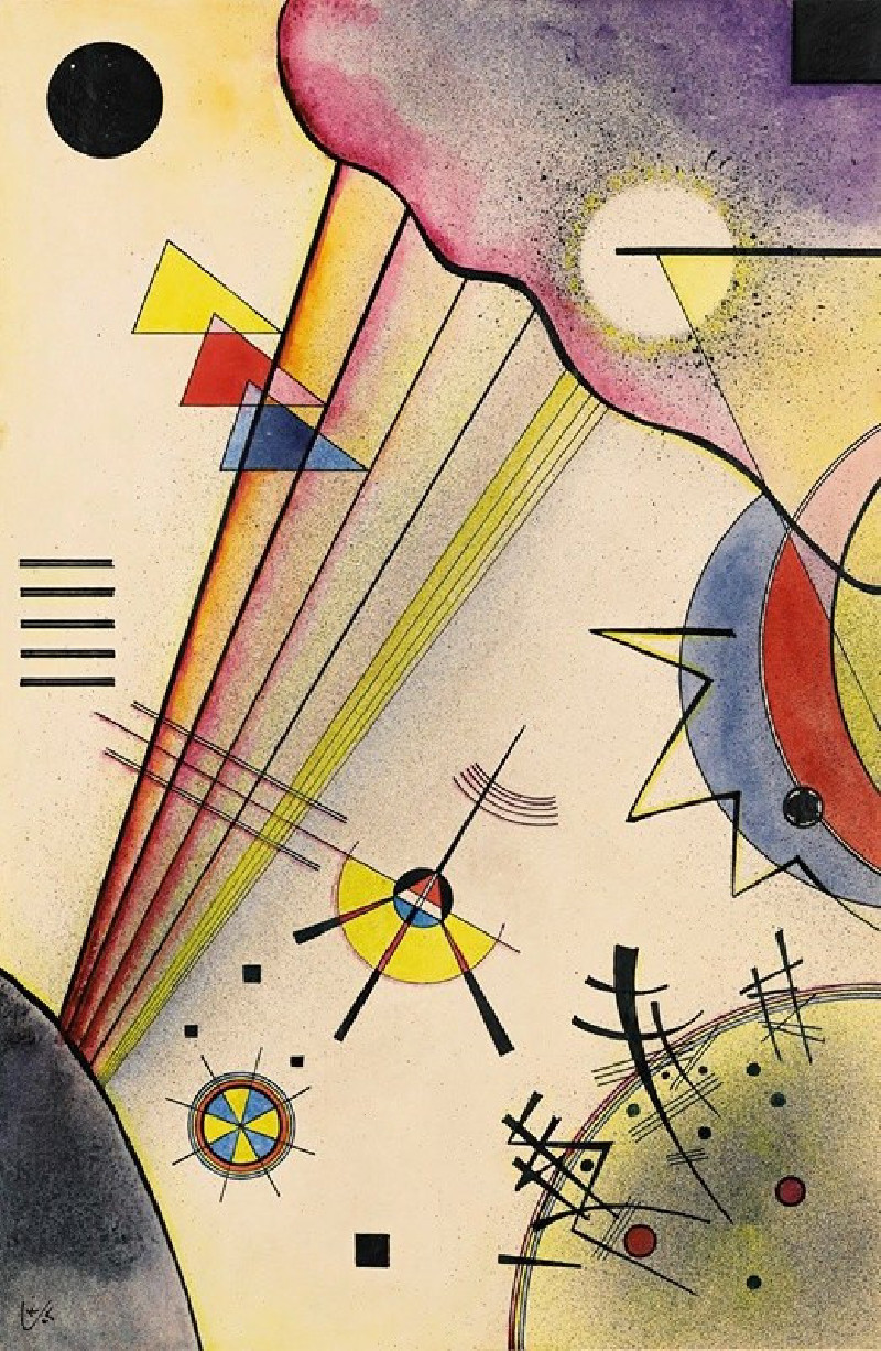 Deutliche Verbindung (Clear Connection) (1925) reproduction of painting by Wassily Kandinsky. ALL GICLEE PRINTS