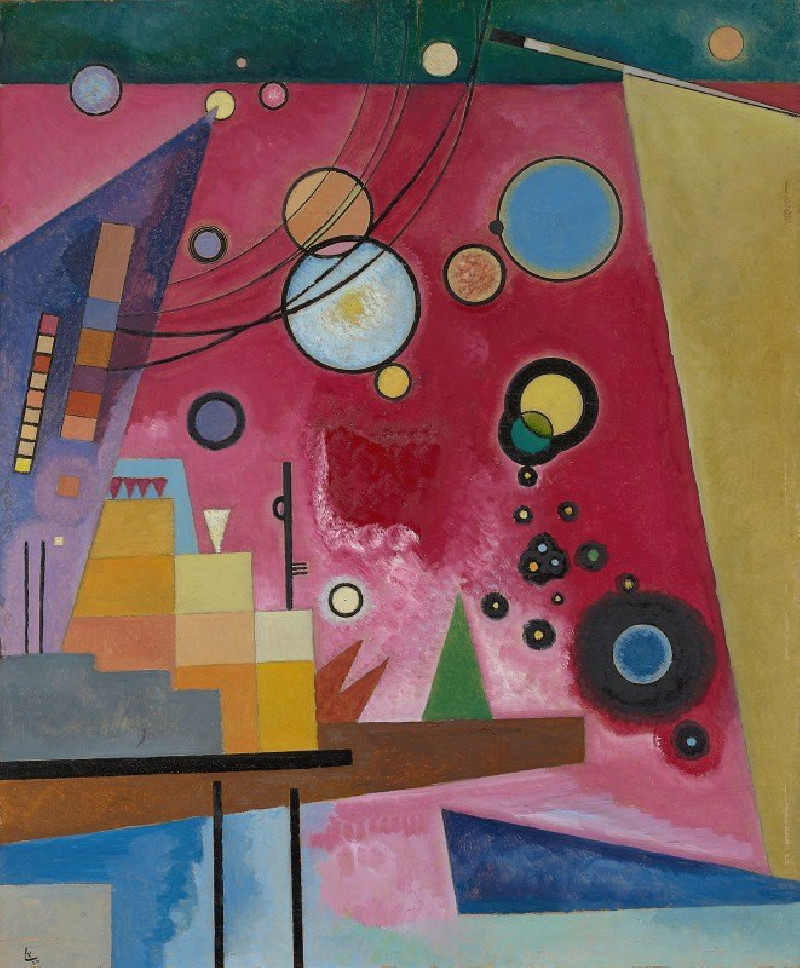 Heavy red (1924) reproduction of painting by Wassily Kandinsky. ALL GICLEE PRINTS