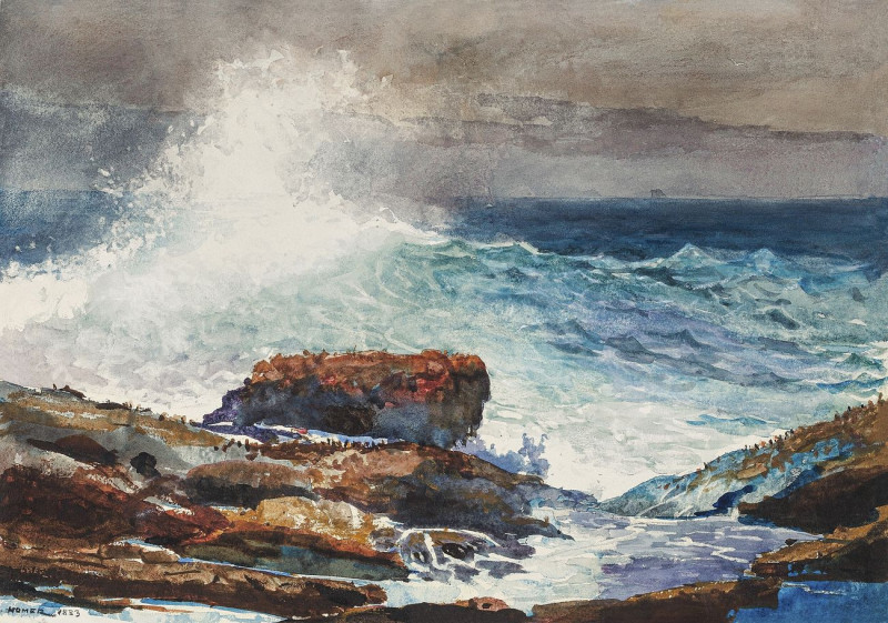 Incoming Tide, Scarboro, Maine reproduction of painting by Winslow Homer. ALL GICLEE PRINTS