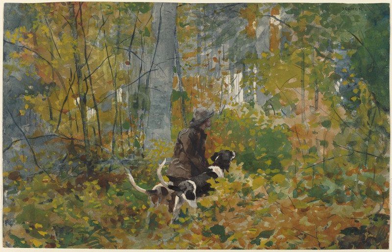 On The Trail reproduction of painting by Winslow Homer. ALL GICLEE PRINTS