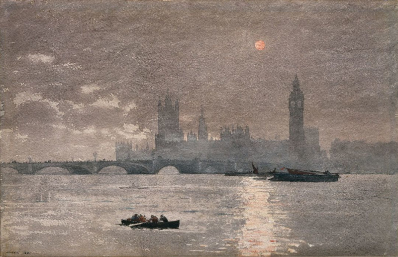 The Houses Of Parliament reproduction of painting by Winslow Homer. ALL GICLEE PRINTS