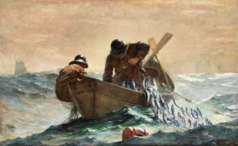 The Herring Net reproduction of painting by Winslow Homer. ALL GICLEE PRINTS