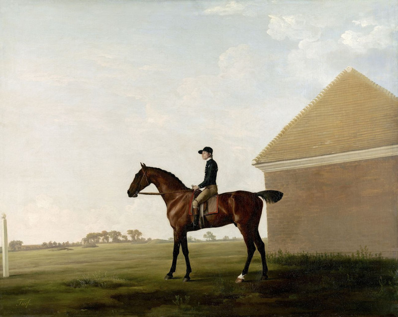 Turf, With Jockey Up, At Newmarket reproduction of painting by George Stubbs. ALL GICLEE PRINTS