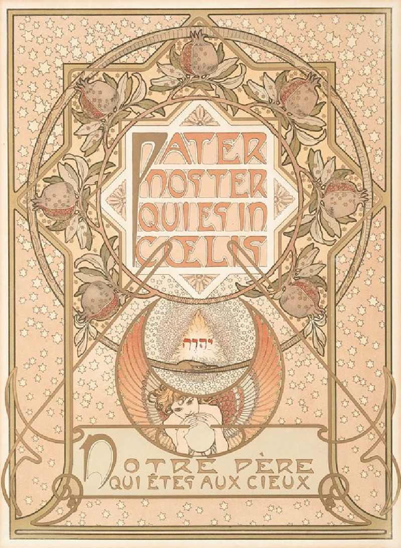 Alphonse Mucha reprodukcija Pater Noster (c.1900), VISOS REPRODUKCIJOS , paveikslai, reprodukcijos internetu